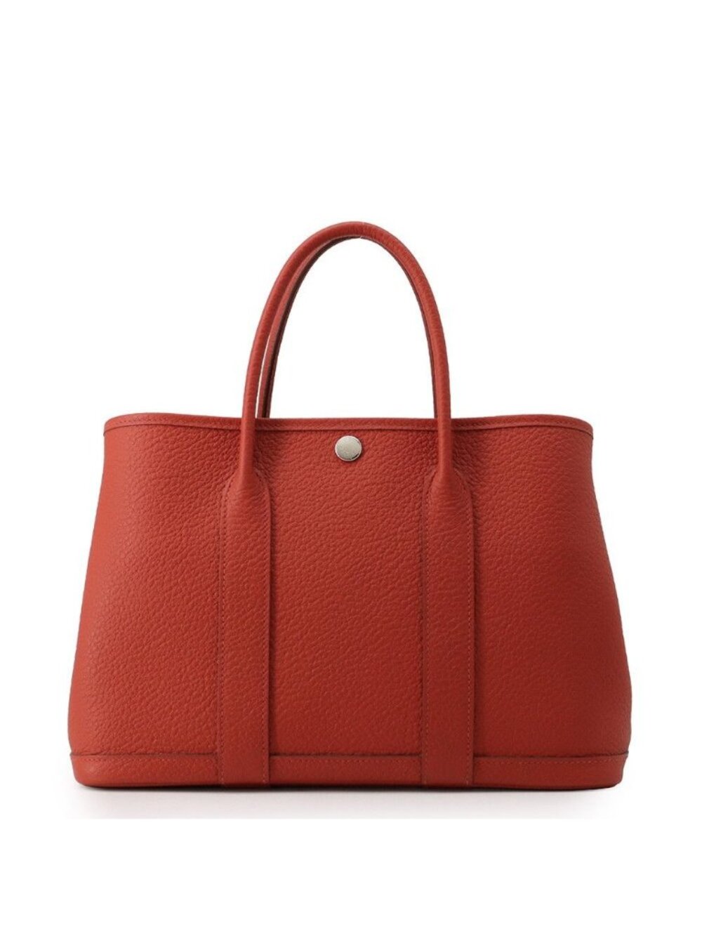 Hermes Tote Bag Garden Party TPM Rouge Ducese Silver Country